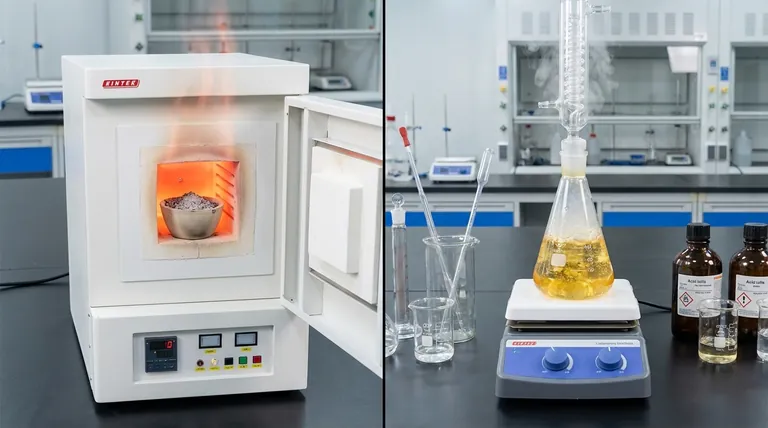 Acid Digestion in Quartz Flask 1