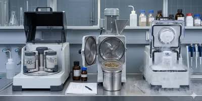 Grinding of Plant Material for Homogenisation 1